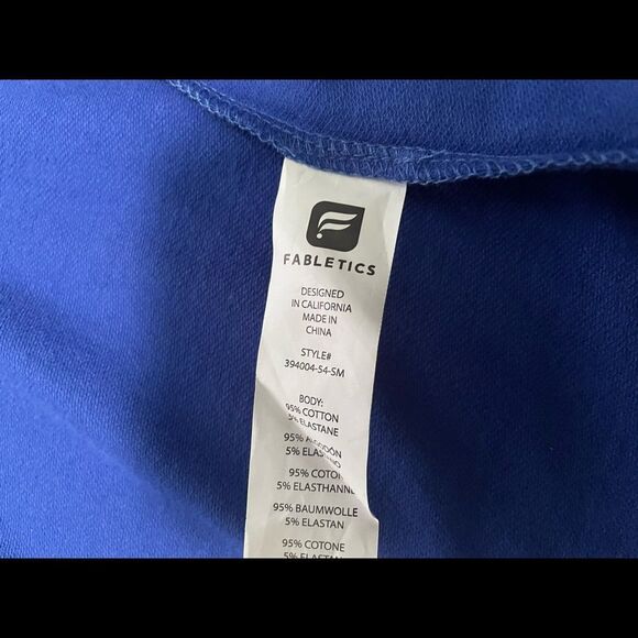 FABLETICS Astoria shrug in cobalt blue size small fits medium VGUC - Picture 6 of 7